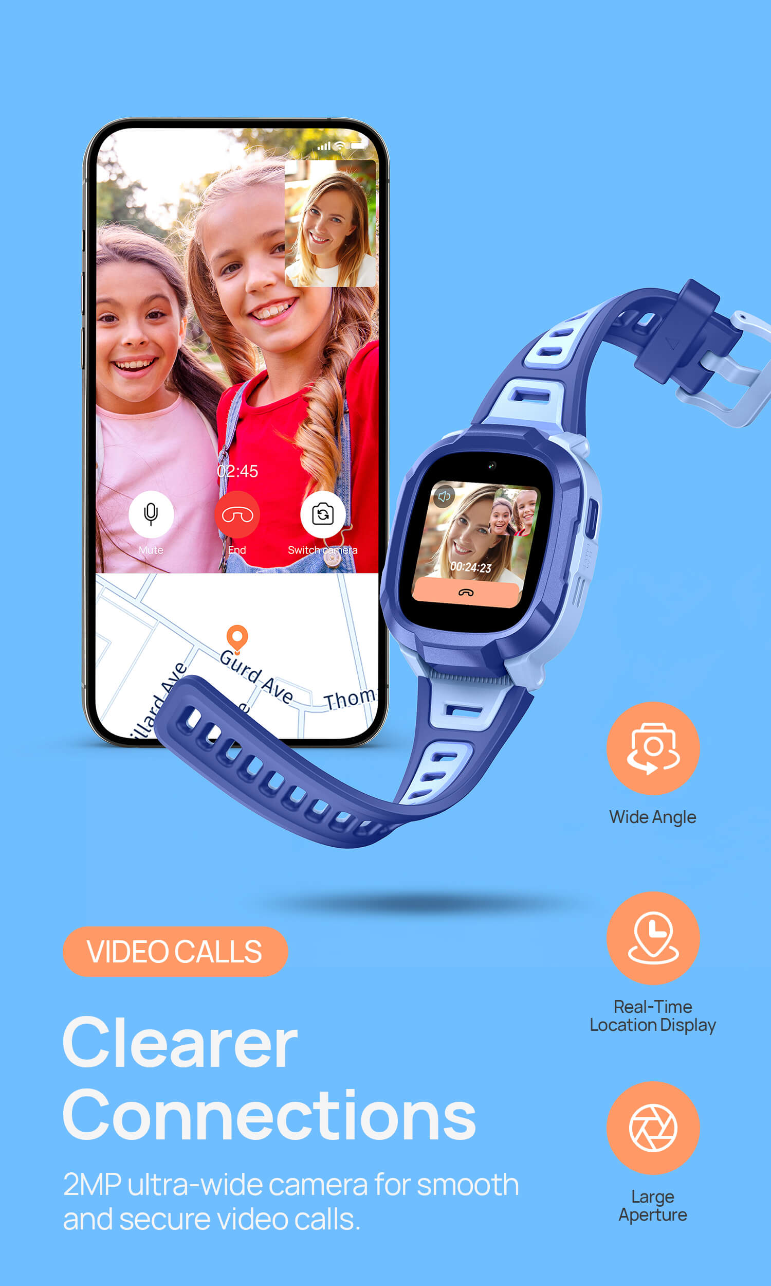 Video Calls
Clearer Connections
2MP ultra-wide camera for smooth and secure video calls.